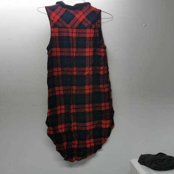 Plaid long shirt/dress - Picture 2 of 3